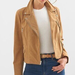 GAP Suede Moto Jacket EUC
